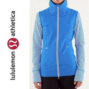 Lululemon Blue Daily Yoga Jacket Size 6 New